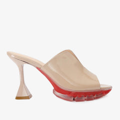 The Caratal Cream Patent Leather Sandal - Vinci Leather