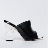 The Cymmer Black Leather Sandal - Vinci Leather