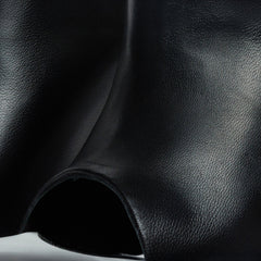 The Cymmer Black Leather Sandal - Vinci Leather