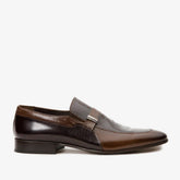 The Kazablanka Brown Leather Bit Loafer Shoe - Vinci Leather