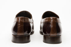 The Kazablanka Brown Leather Bit Loafer Shoe - Vinci Leather