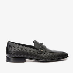 The Acerra Black Leather Loafer Shoe Final Sale! - Vinci Leather
