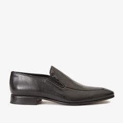 The Migues Black Leather Loafer Shoe - Vinci Leather