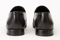 The Migues Black Leather Loafer Shoe - Vinci Leather