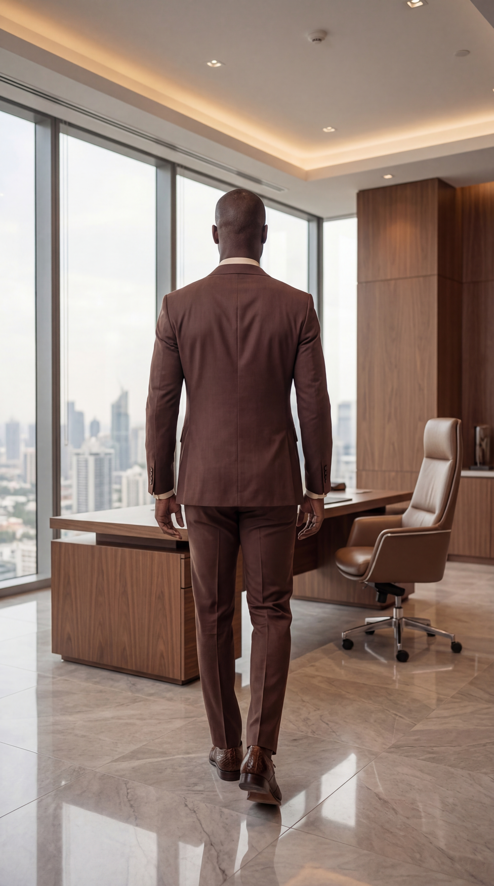 The Valmont Tan Python Leather Derby Shoe - Vinci Leather