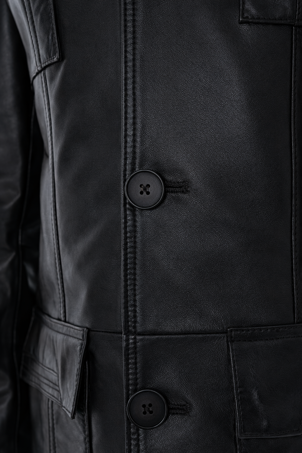 The Ravenna Black Leather Jacket - Vinci Leather