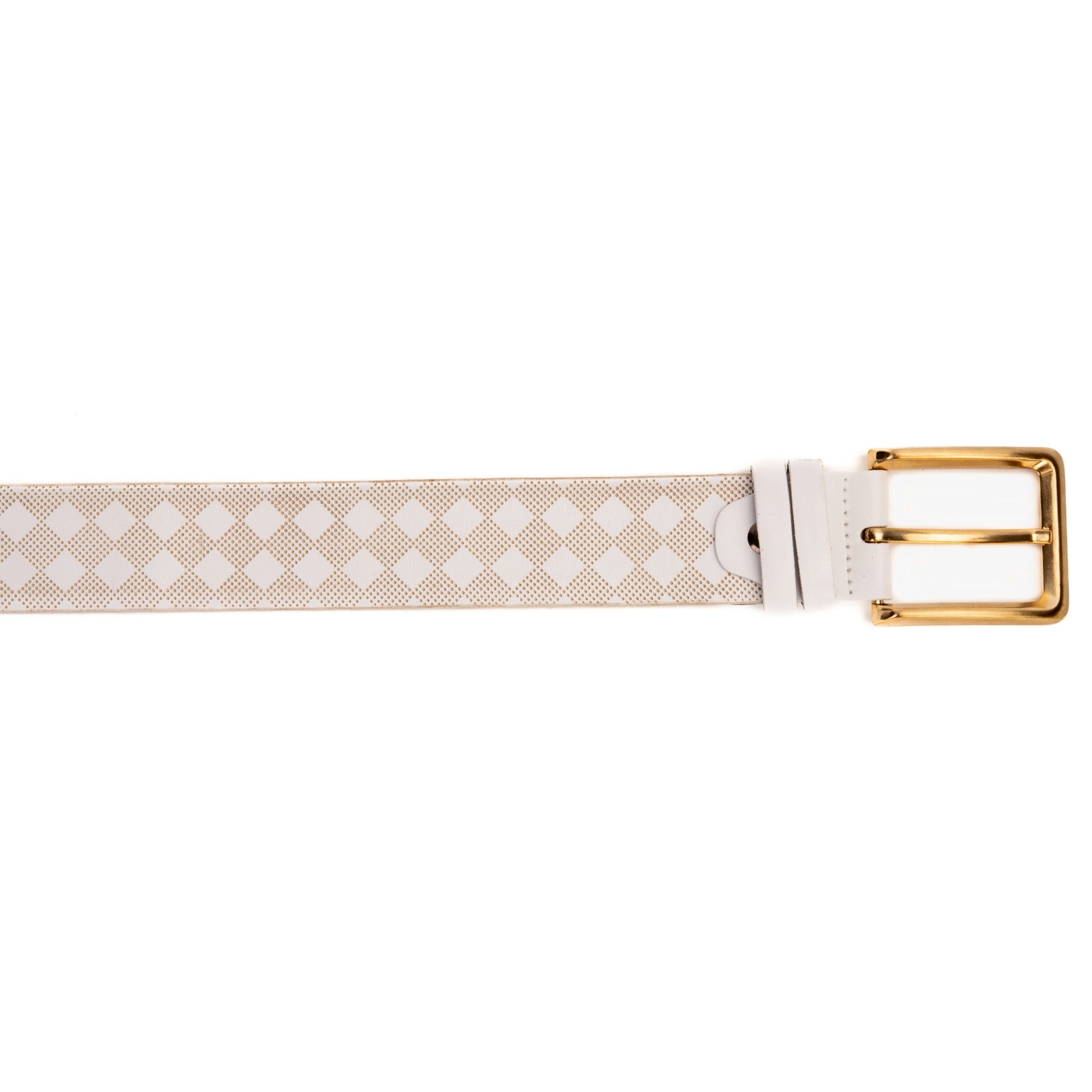 The Cenova White Calfskin Belt - Vinci Leather