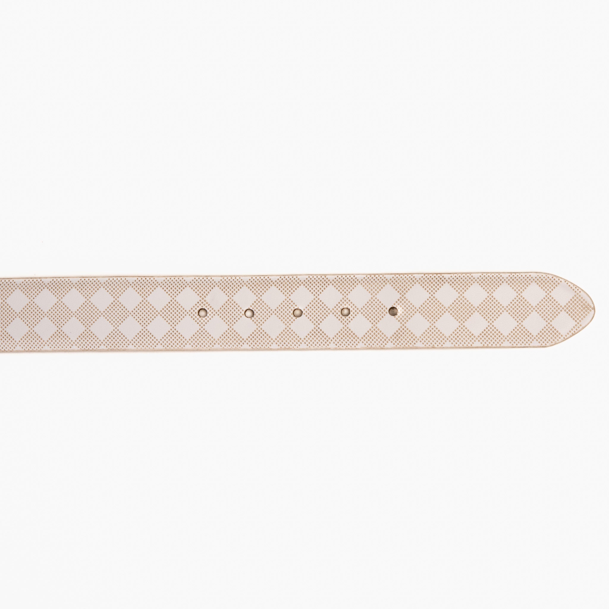 The Cenova White Calfskin Belt - Vinci Leather