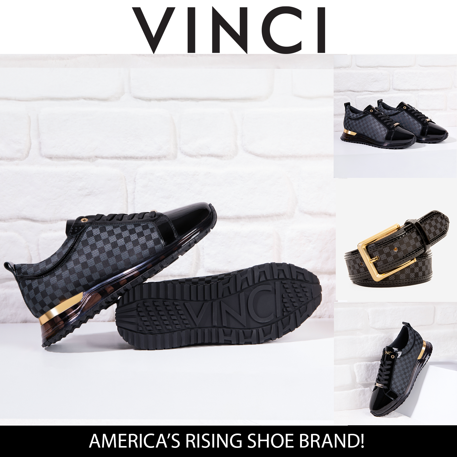 The Monte Carlo Black Sneaker Limited Edition - Vinci Leather