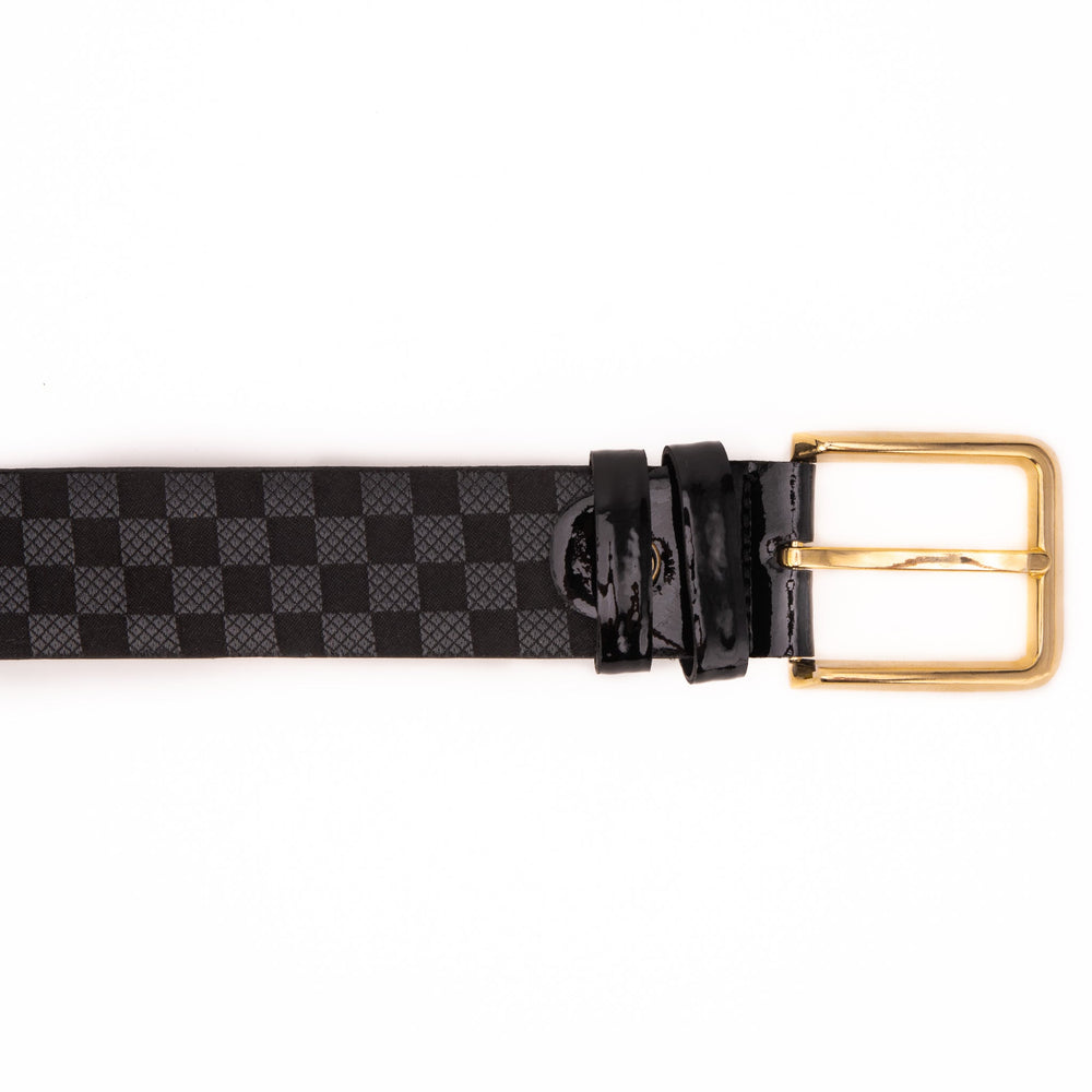 The Monte Carlo Black Leather Belt - Vinci Leather