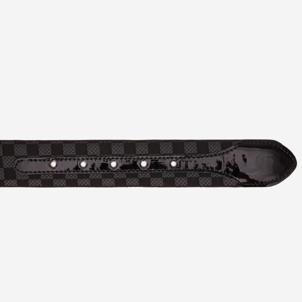 The Monte Carlo Black Leather Belt - Vinci Leather