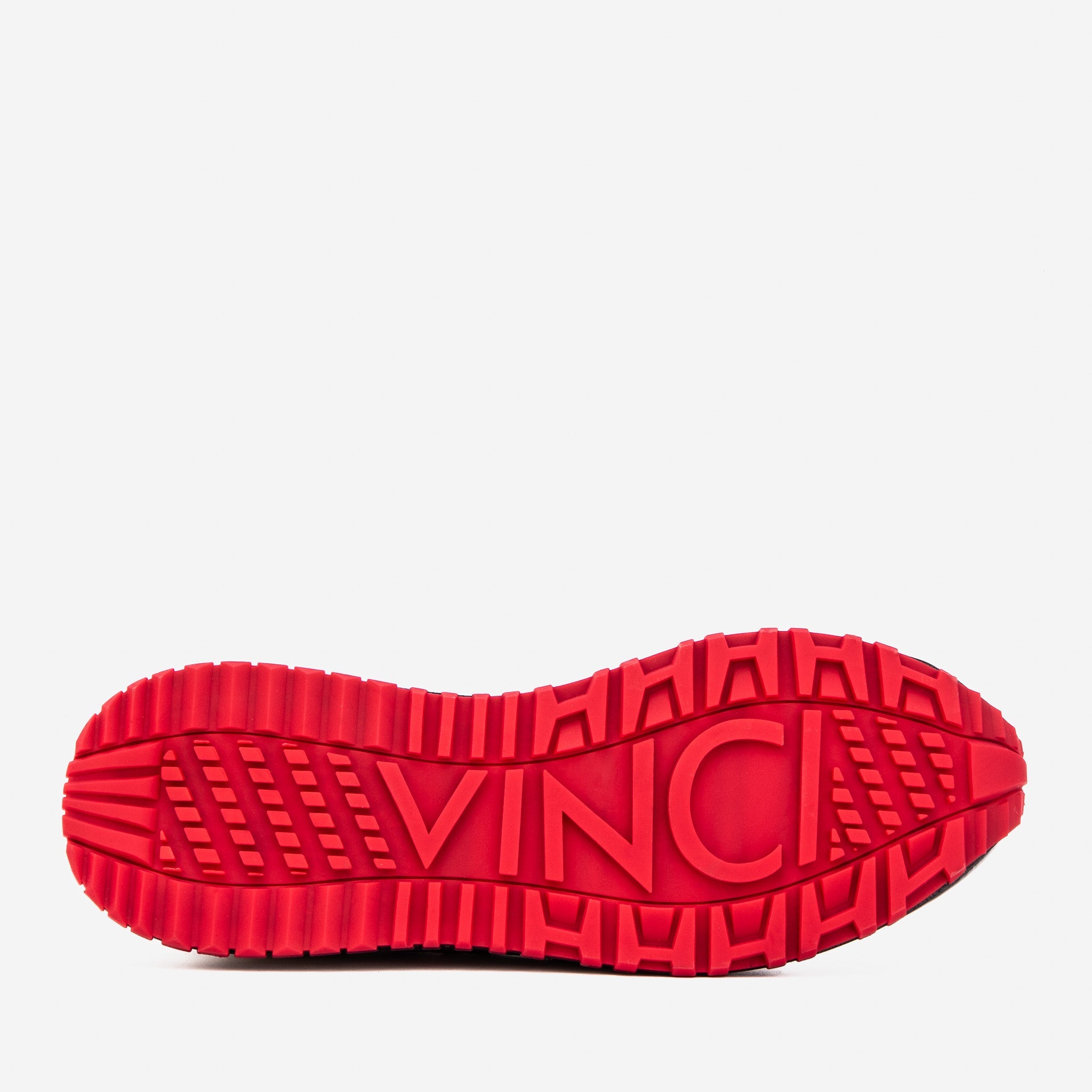 The Inferno Black Red Leather Sneaker - Vinci Leather