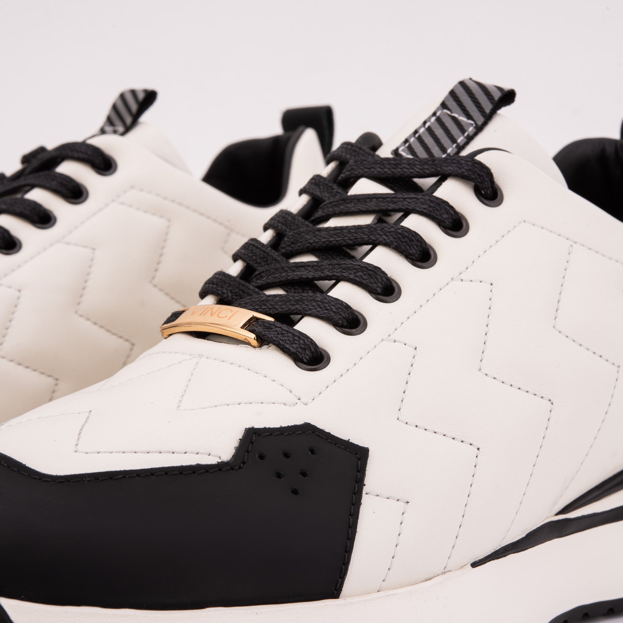 The Veneto White Leather Sneaker - Vinci Leather