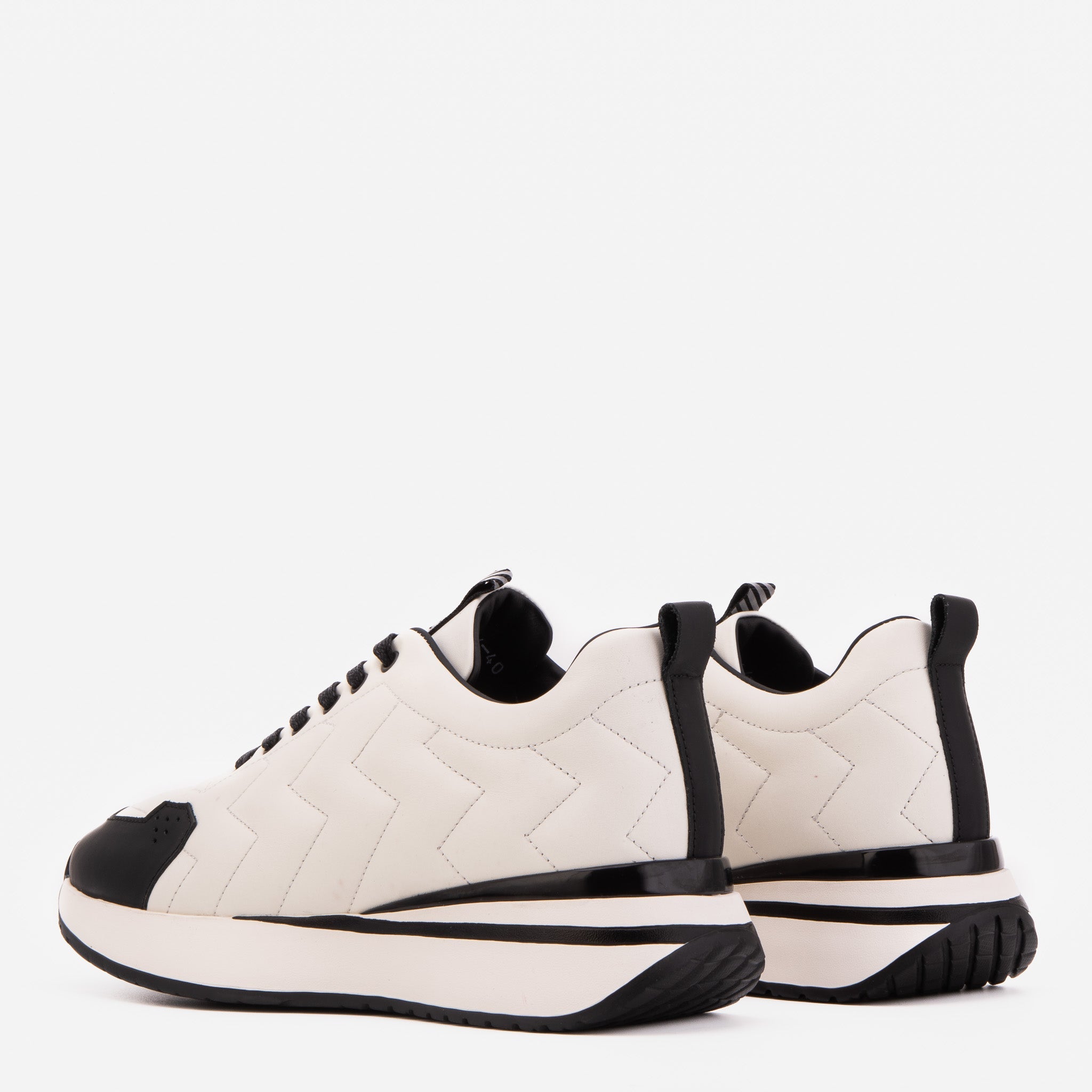The Veneto White Leather Sneaker - Vinci Leather