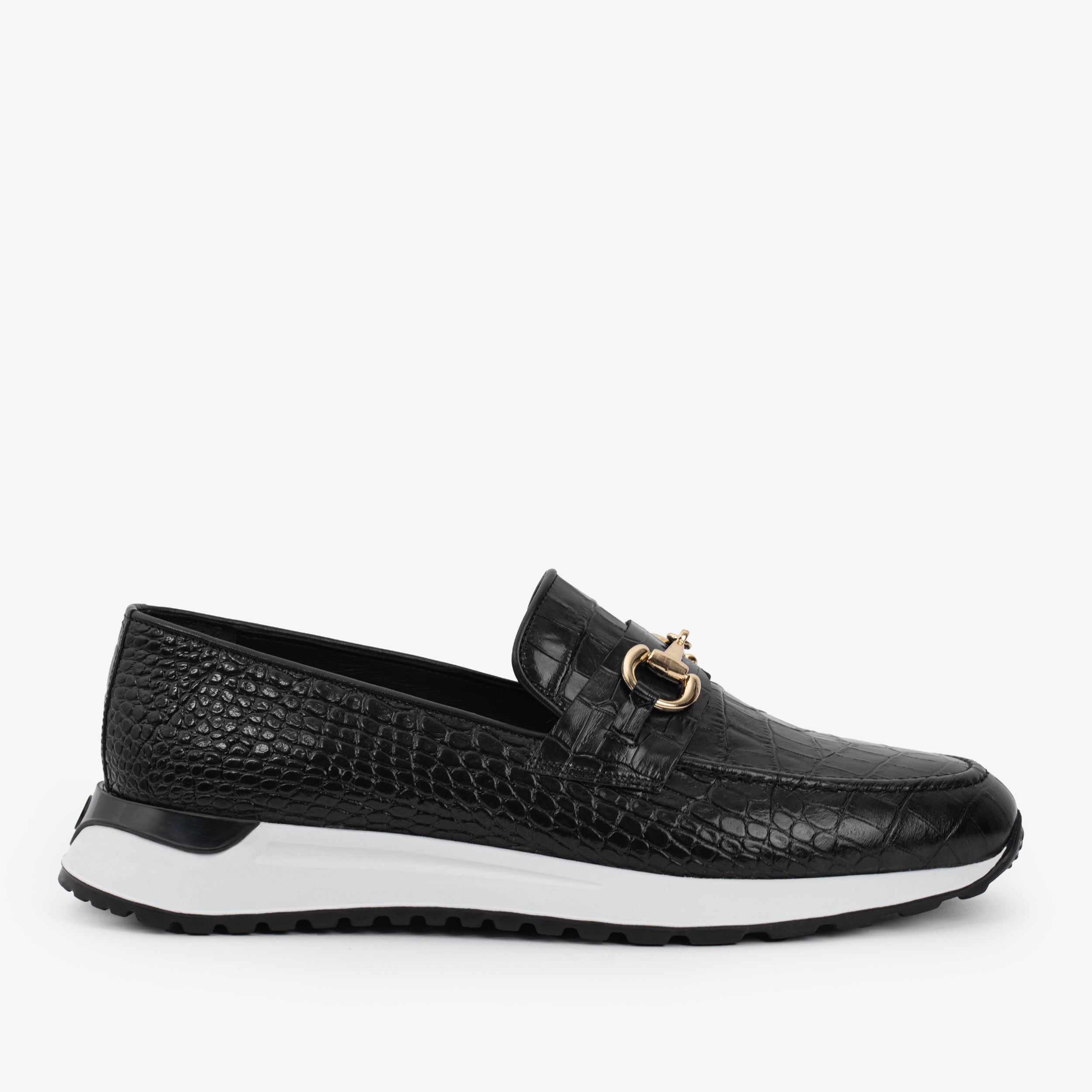 The Padova Black Leather Sneaker - Vinci Leather