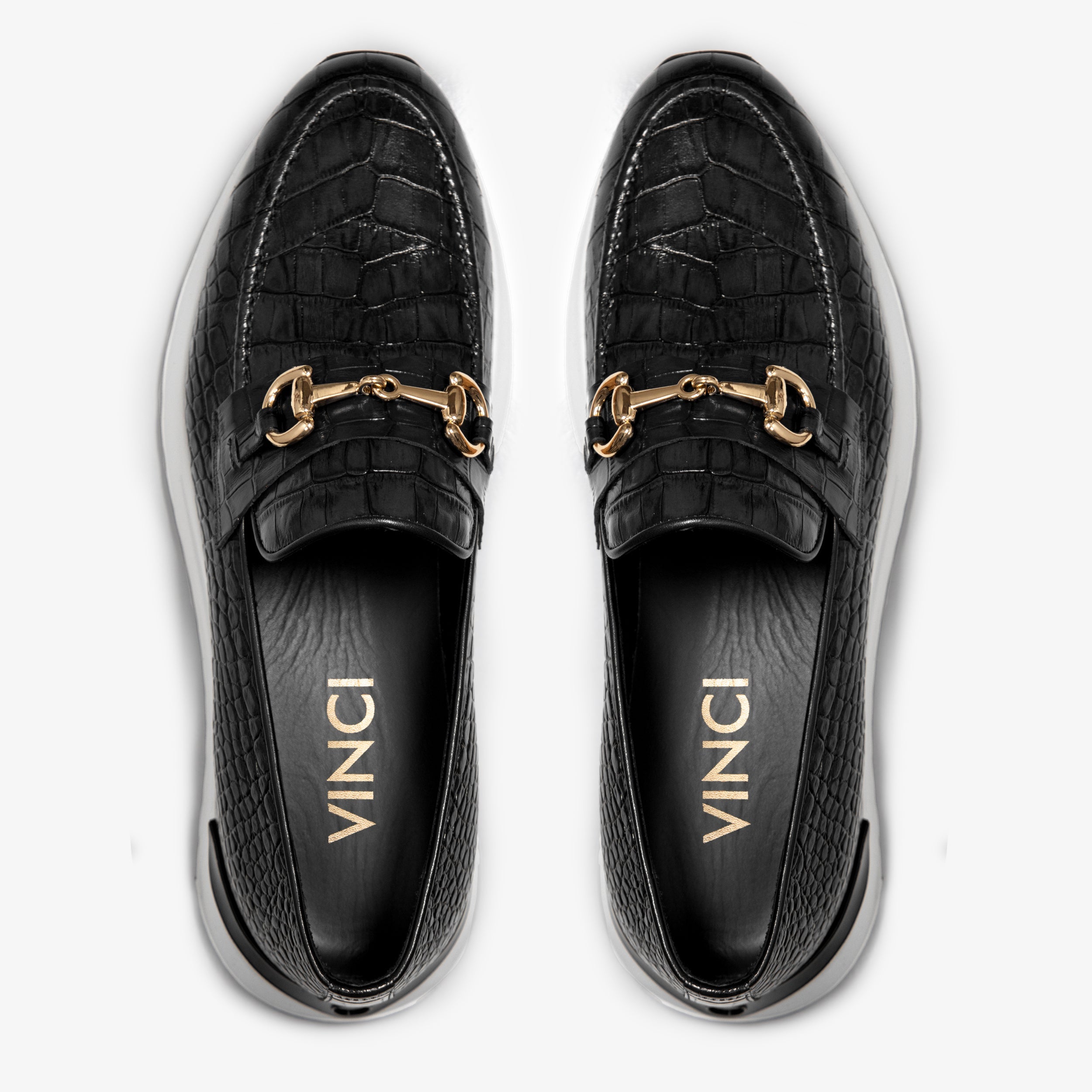 The Padova Black Leather Sneaker - Vinci Leather