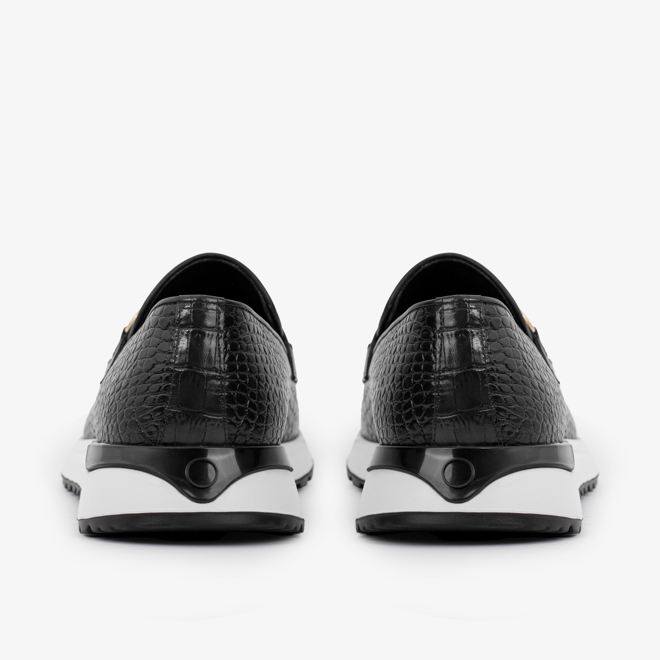 The Padova Black Leather Sneaker - Vinci Leather