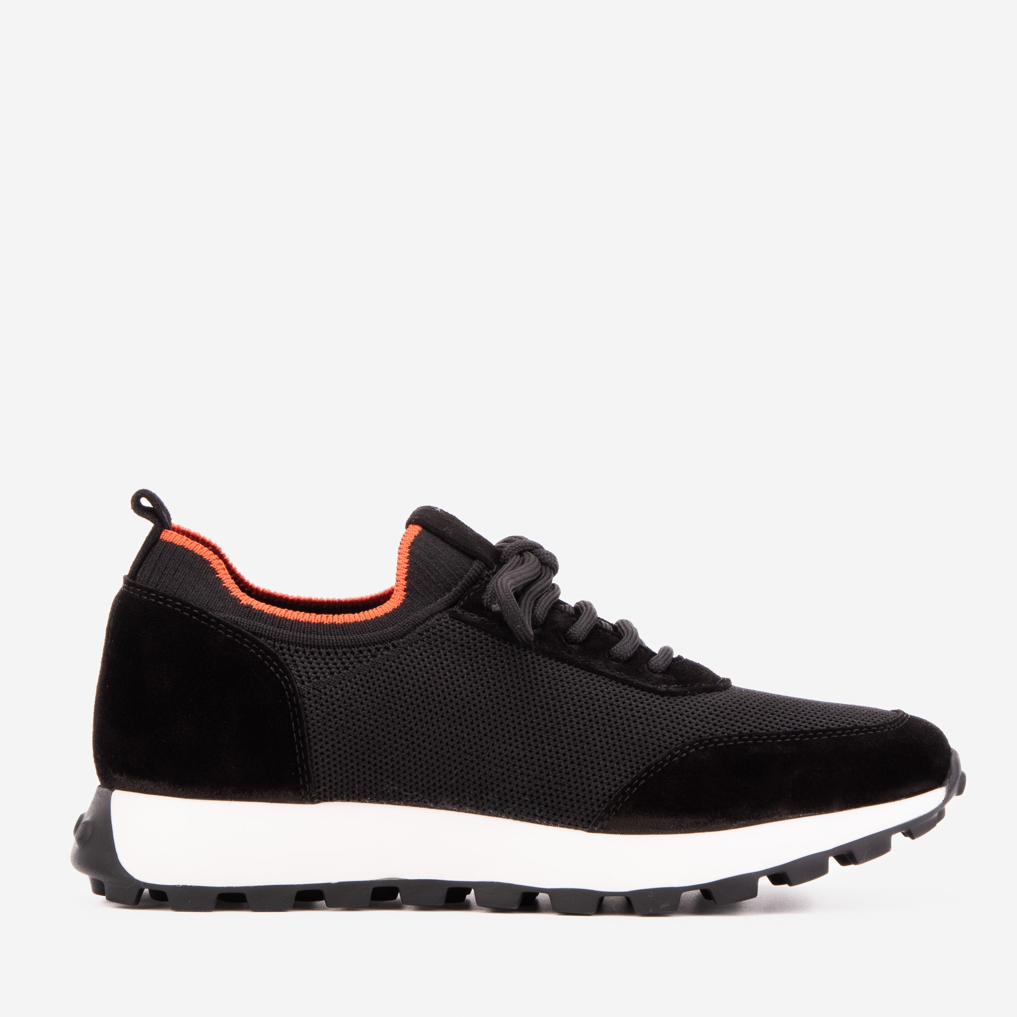The Berlin Black Suede Leather Sneaker - Vinci Leather