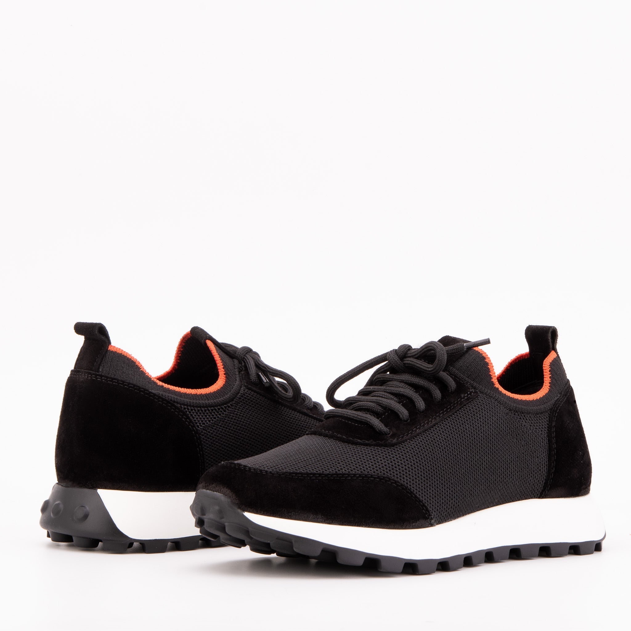 The Berlin Black Suede Leather Sneaker - Vinci Leather