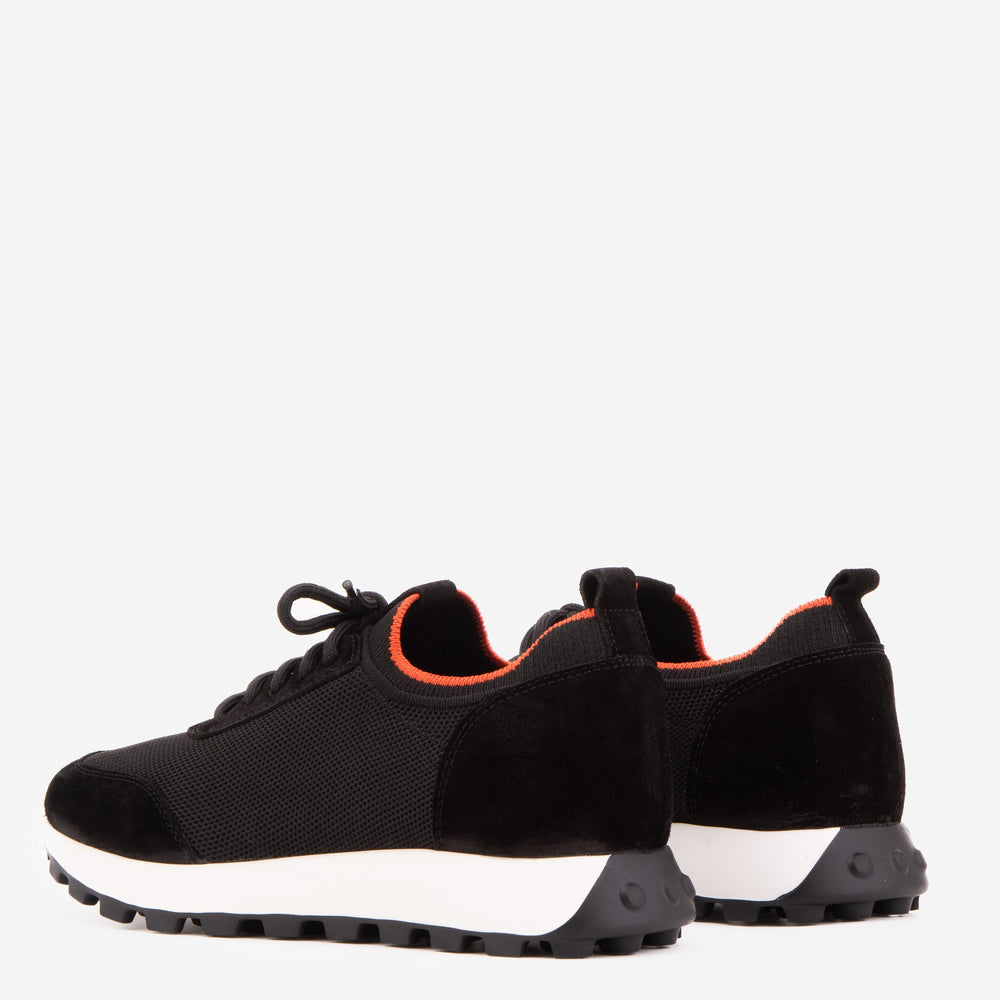 The Berlin Black Suede Leather Sneaker - Vinci Leather