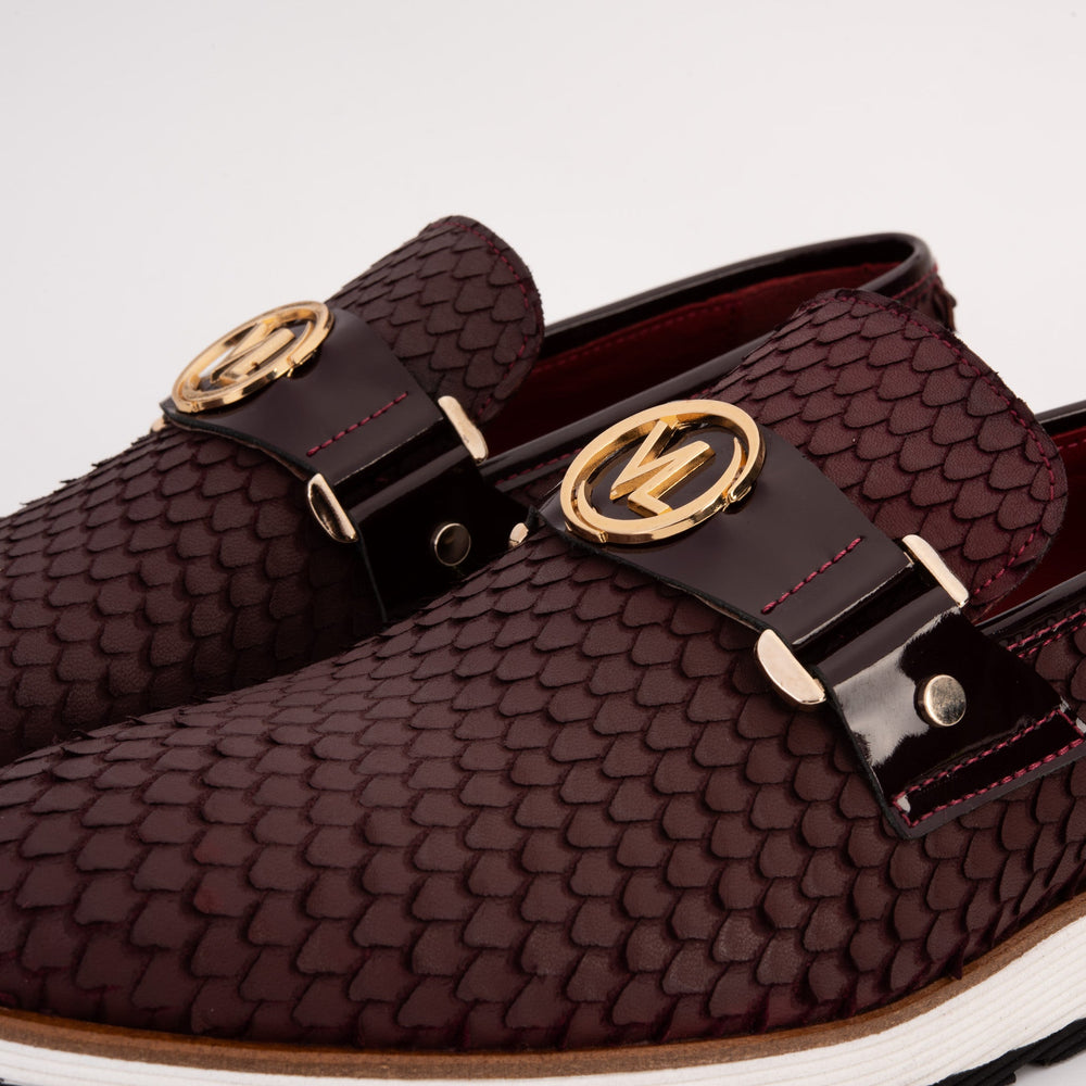 The Legacy Burgundy Leather Casual Loafer Shoe - Vinci Leather