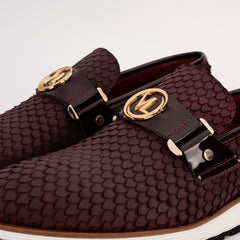 The Legacy Burgundy Leather Casual Loafer Shoe - Vinci Leather