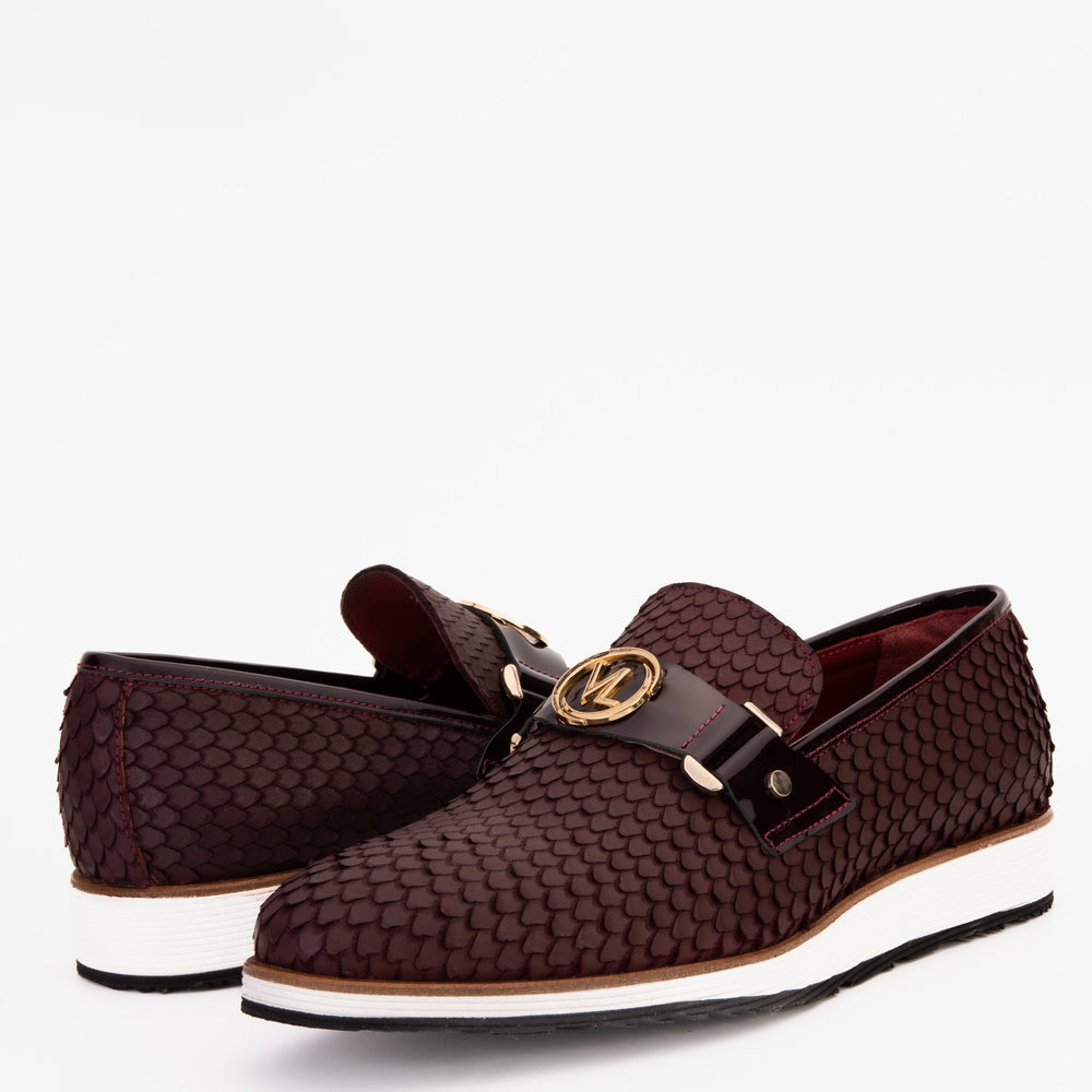 The Legacy Burgundy Leather Casual Loafer Shoe - Vinci Leather