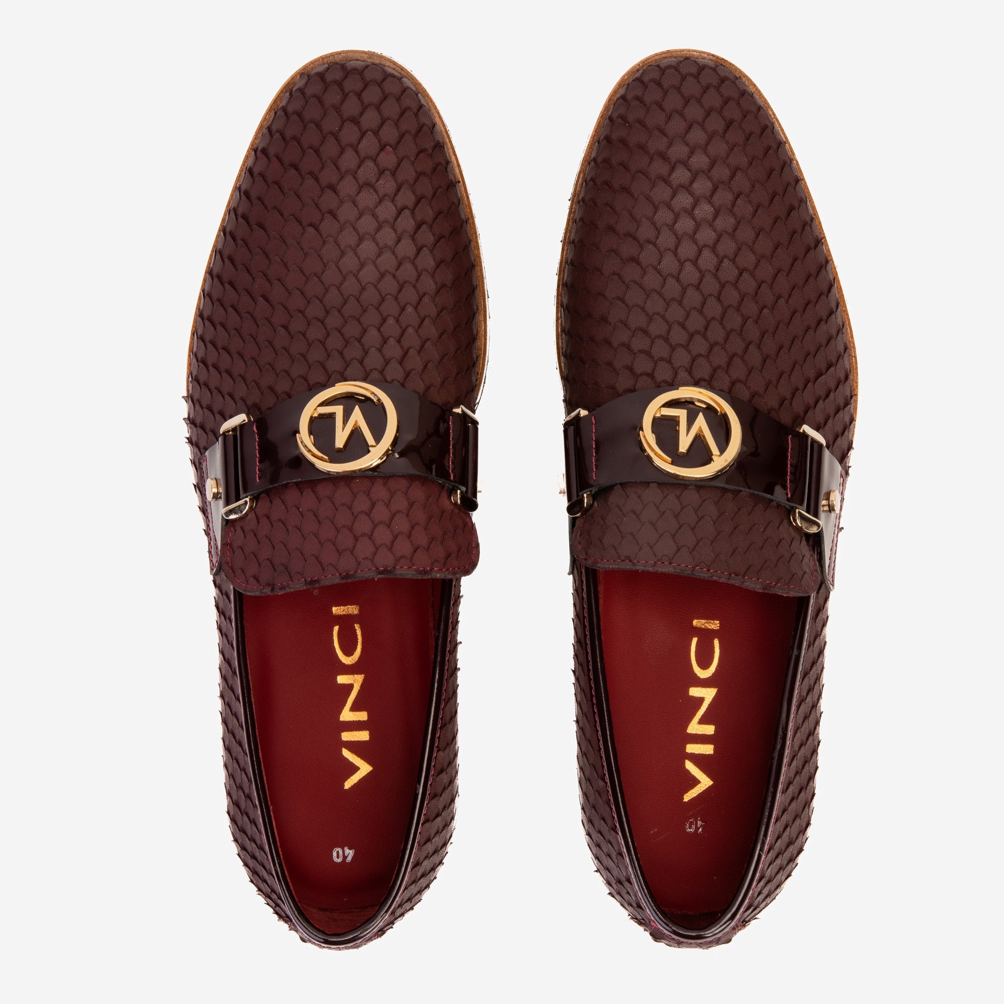 The Legacy Burgundy Leather Casual Loafer Shoe - Vinci Leather