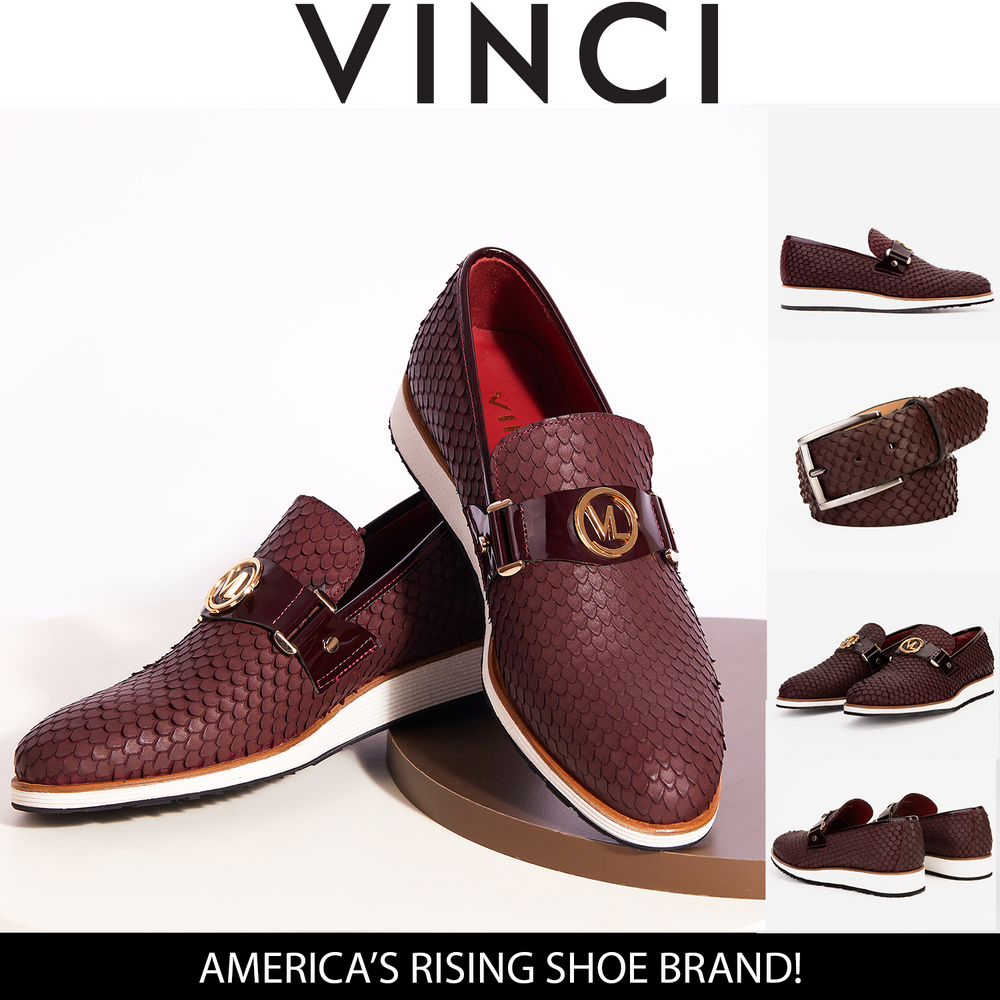 The Legacy Burgundy Leather Casual Loafer Shoe - Vinci Leather