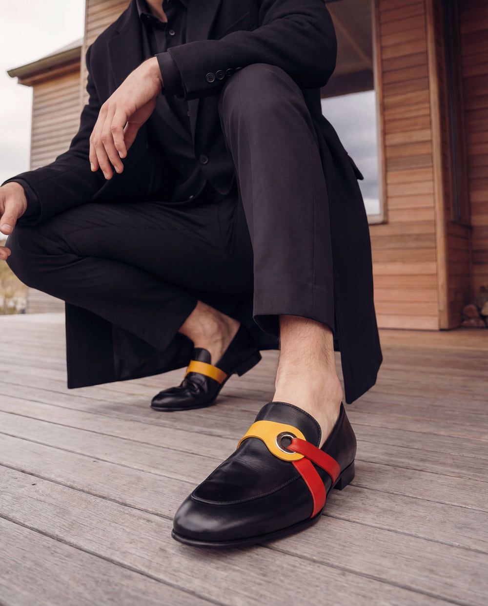 The Jackie Black Bit Dress Loafer Limited Edition Shoe - Vinci Leather