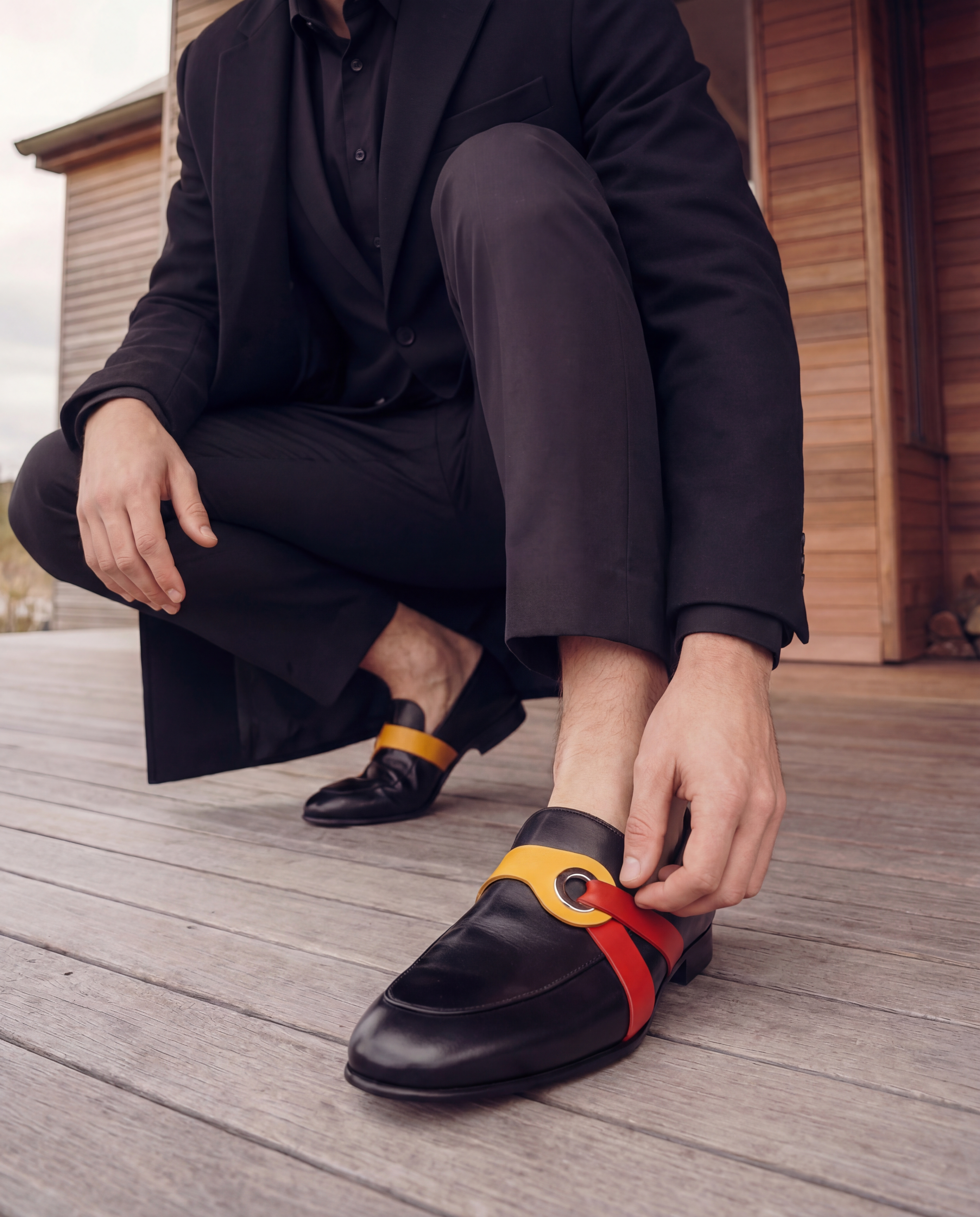 The Jackie Black Bit Dress Loafer Limited Edition Shoe - Vinci Leather