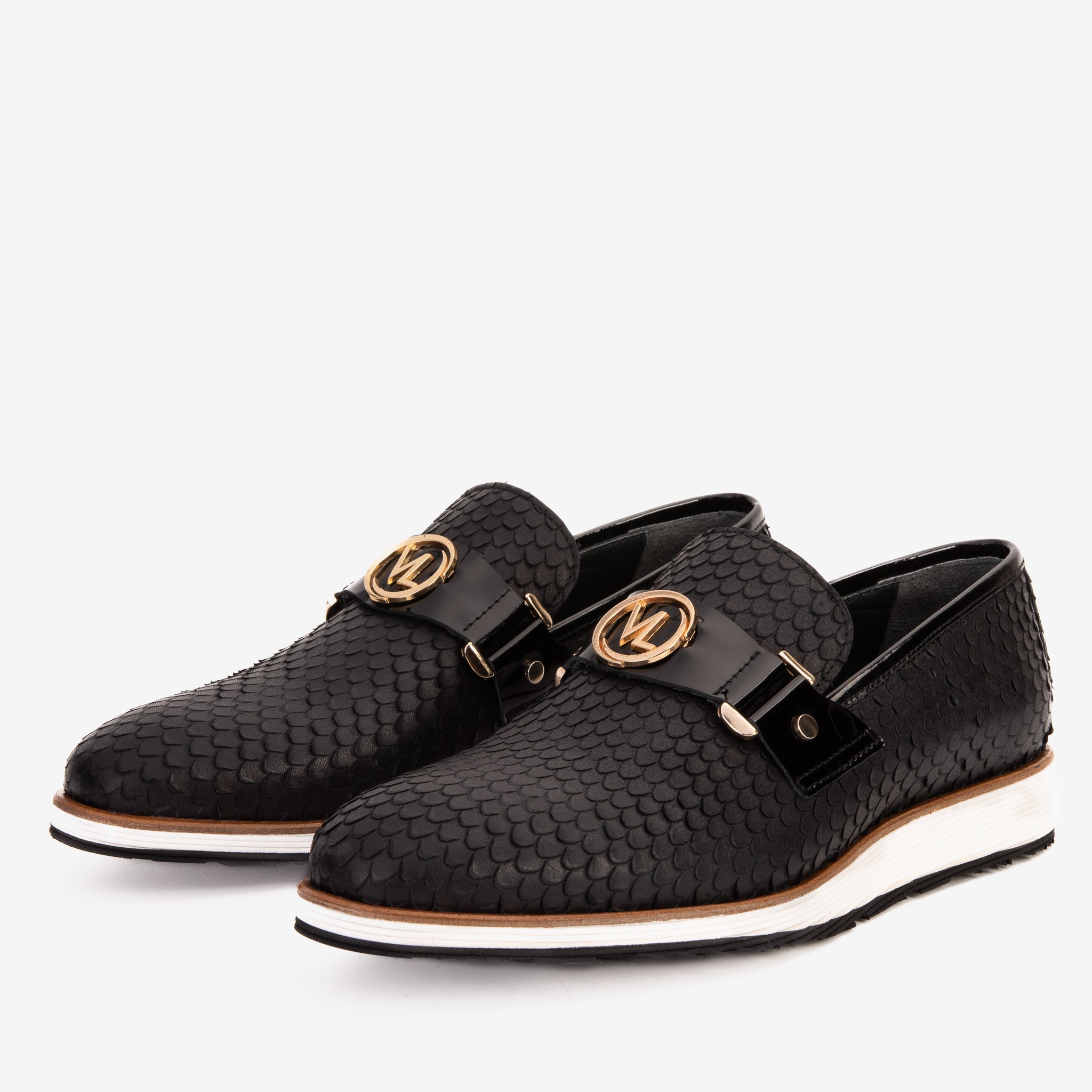 The Legacy Black Leather Casual Loafer Shoe - Vinci Leather