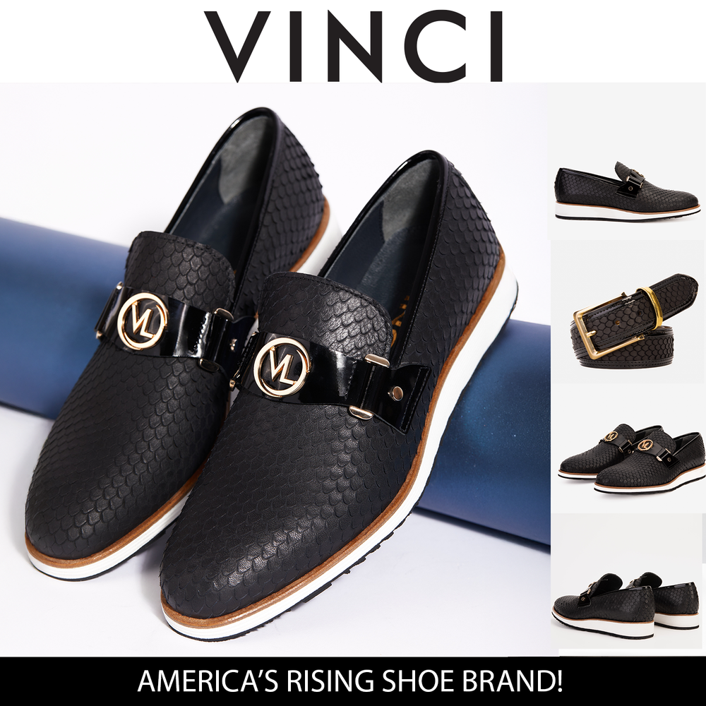 The Legacy Black Leather Casual Loafer Shoe - Vinci Leather