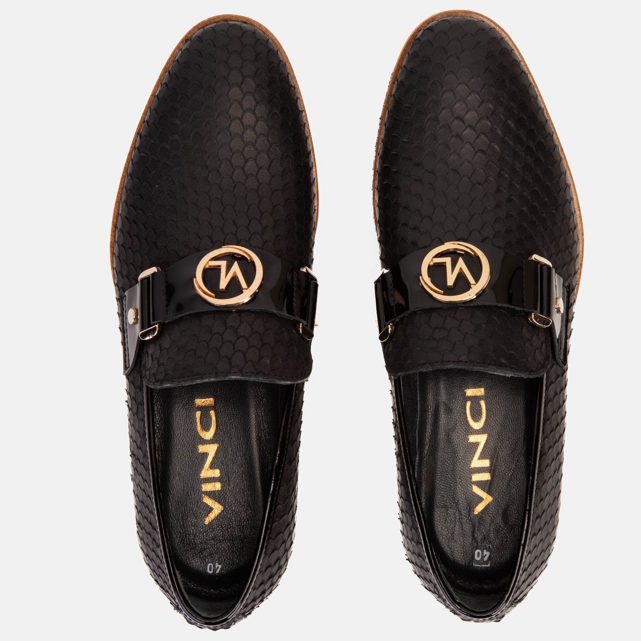 The Legacy Black Leather Casual Loafer Shoe - Vinci Leather