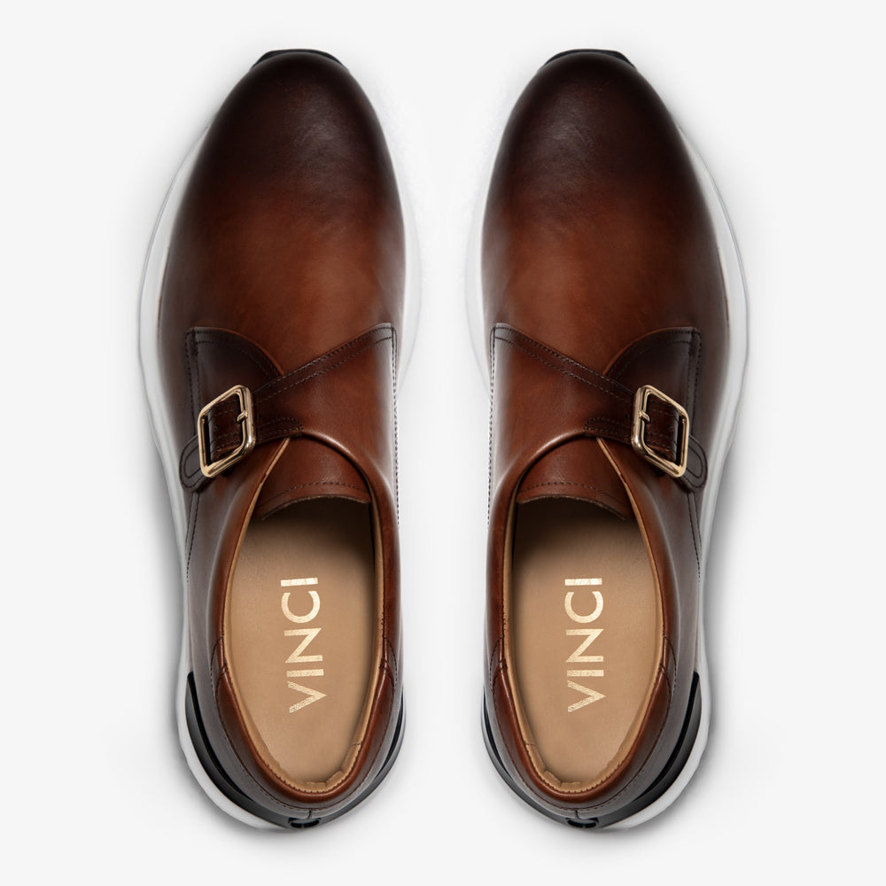 The Torino Tan Leather Sneaker - Vinci Leather