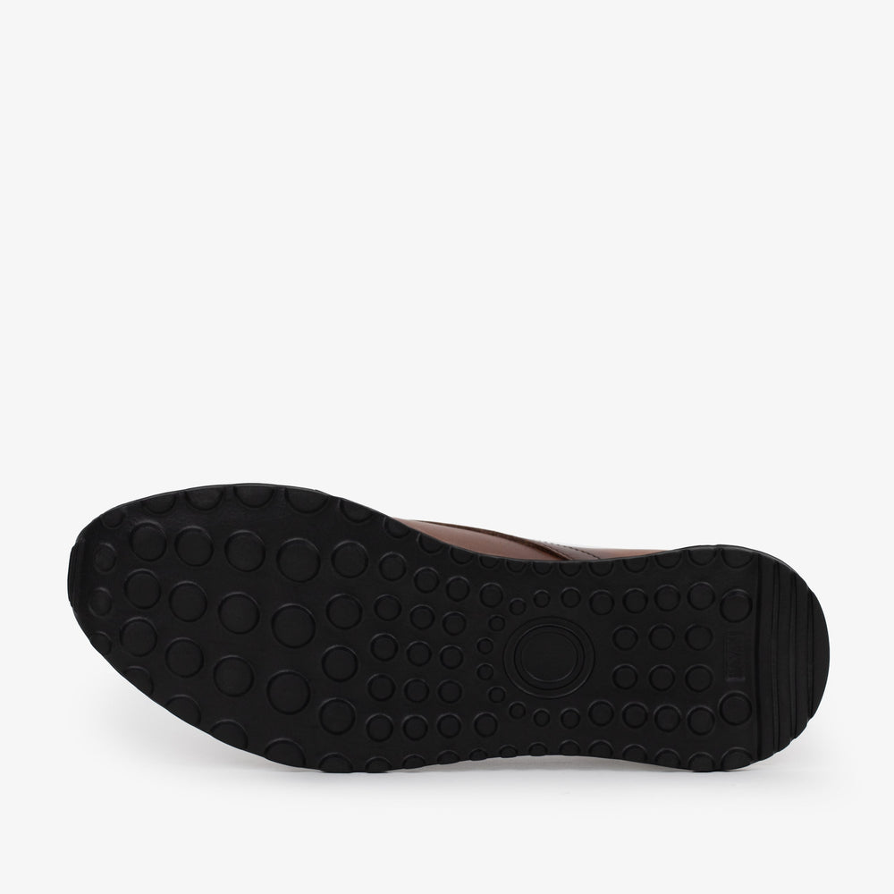 The Torino Tan Leather Sneaker - Vinci Leather