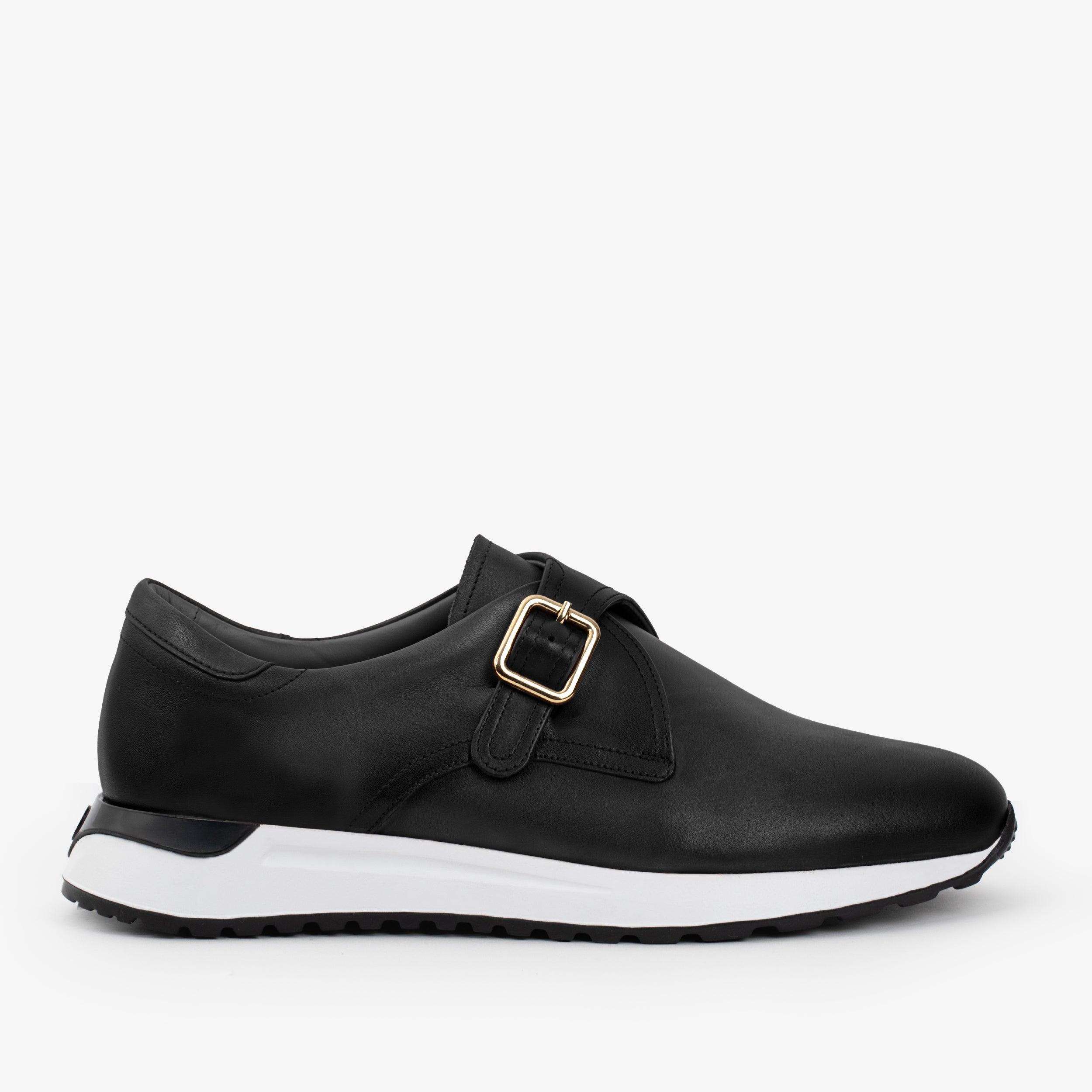 The Torino Black Leather Sneaker - Vinci Leather