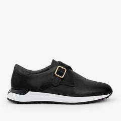The Torino Black Leather Sneaker - Vinci Leather