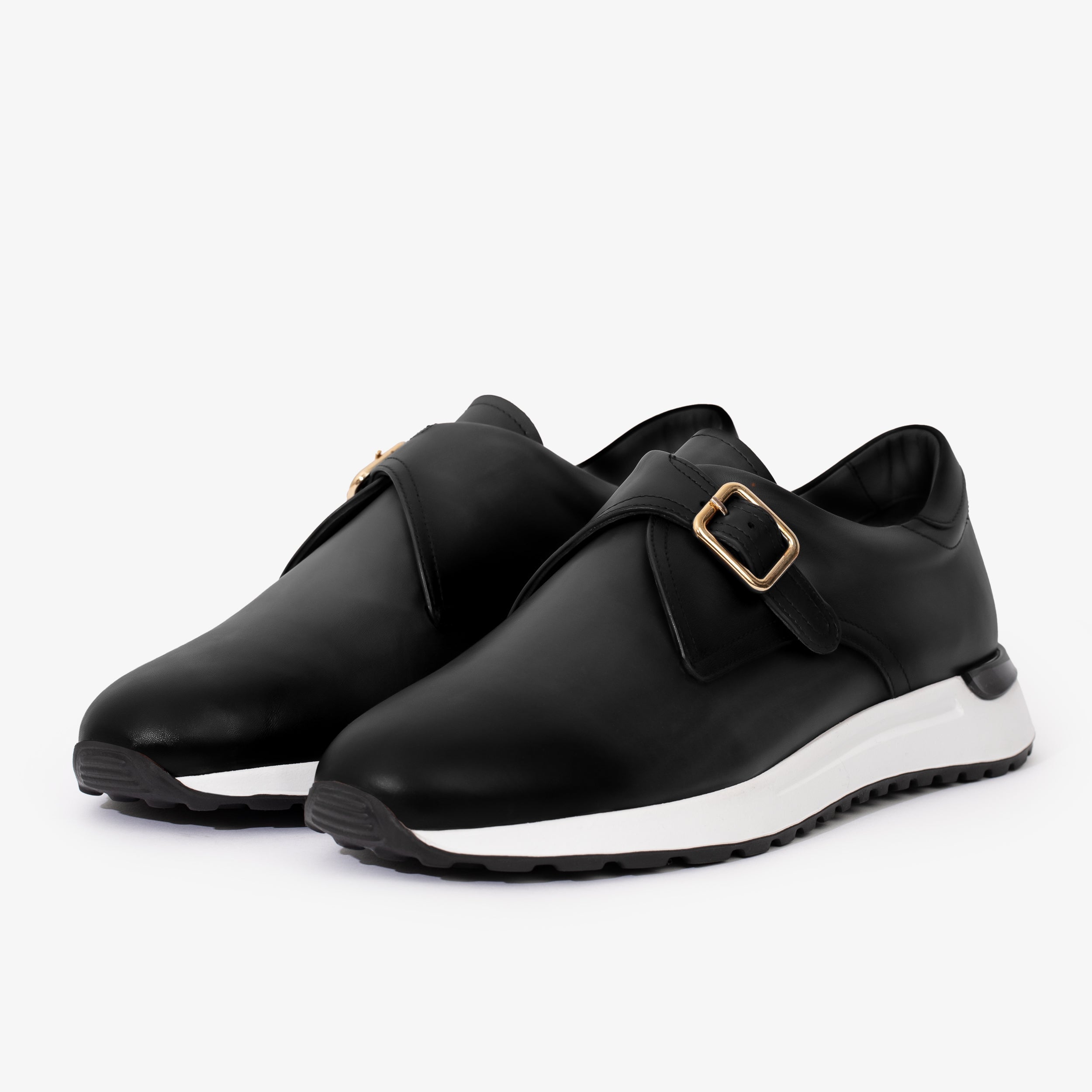 The Torino Black Leather Sneaker - Vinci Leather