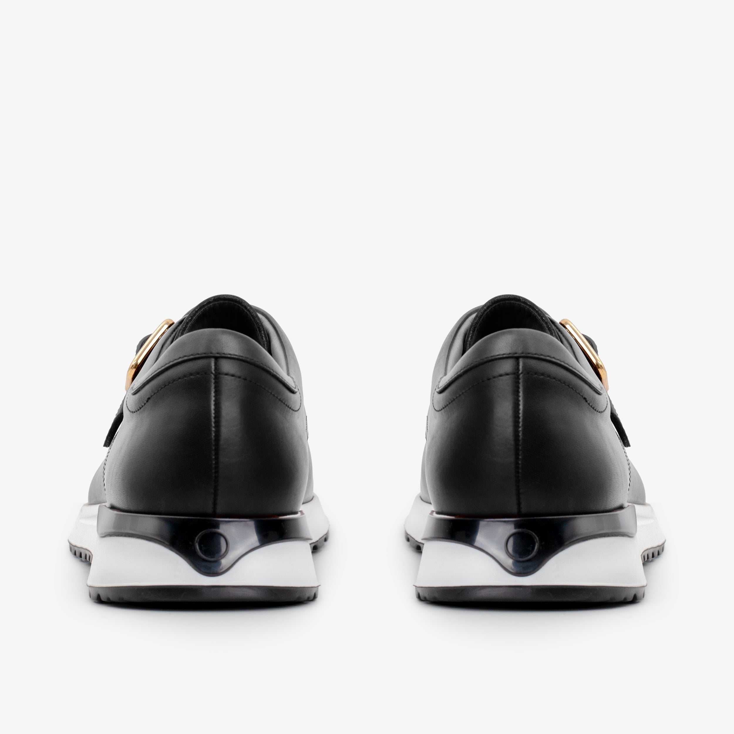 The Torino Black Leather Sneaker - Vinci Leather