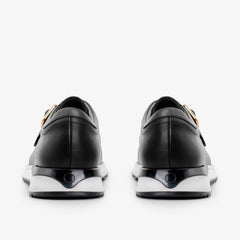 The Torino Black Leather Sneaker - Vinci Leather