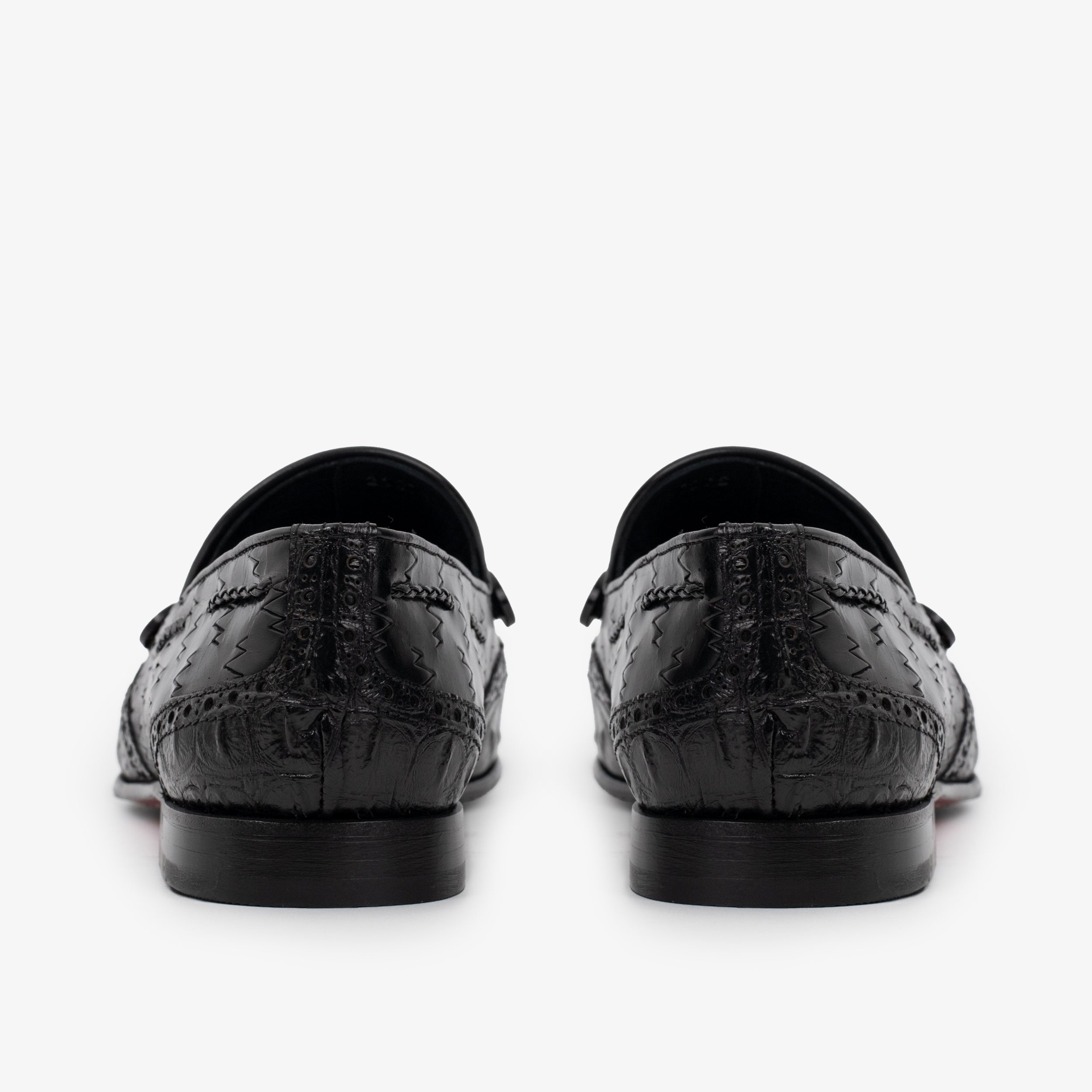 The Istanbul Black Leather Tassel Loafer Shoe - Vinci Leather