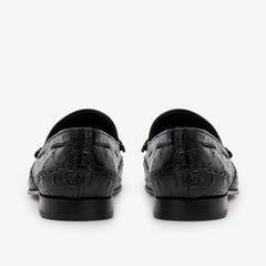 The Istanbul Black Leather Tassel Loafer Shoe - Vinci Leather