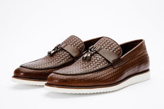 The Sperry Tan Leather Tassel Loafer Shoe - Vinci Leather