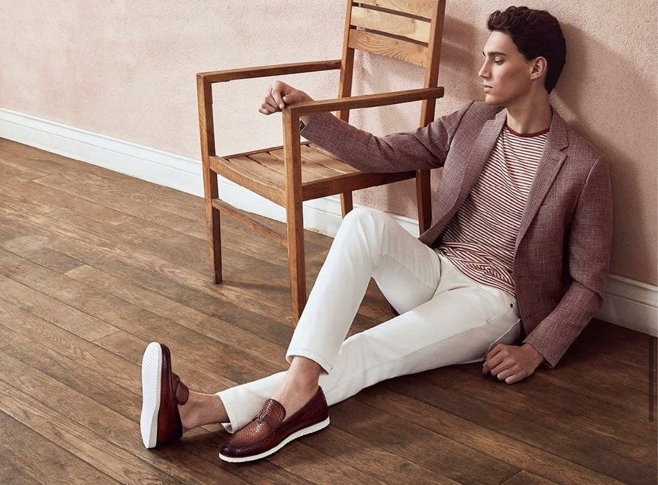 The Sperry Tan Leather Tassel Loafer Shoe - Vinci Leather