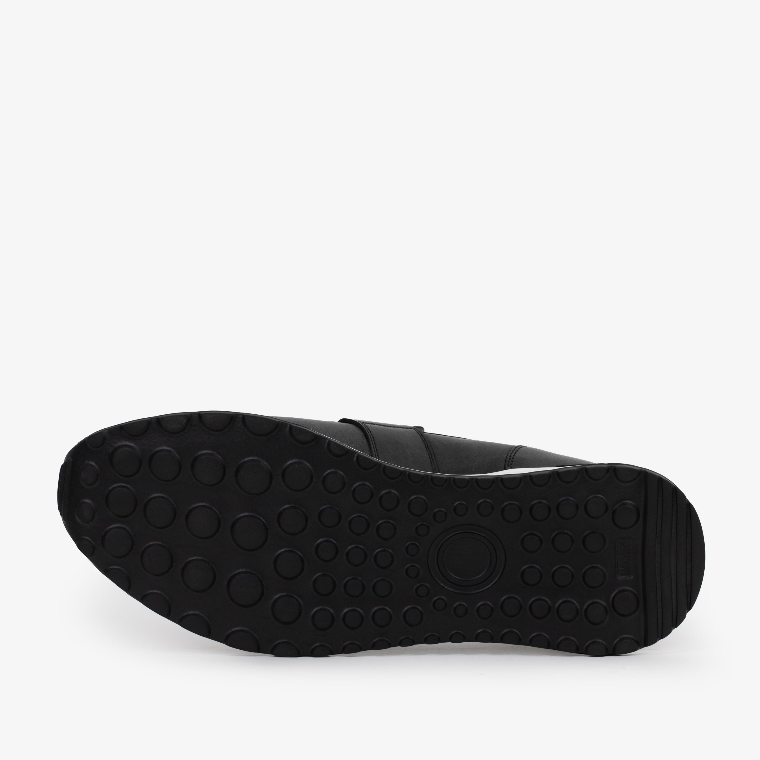 The Lara Black Leather Sneaker - Vinci Leather