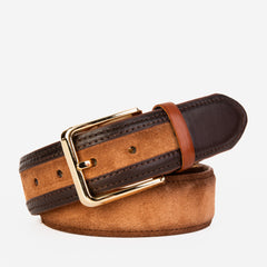 The Regent Brown Leather Belt - Vinci Leather