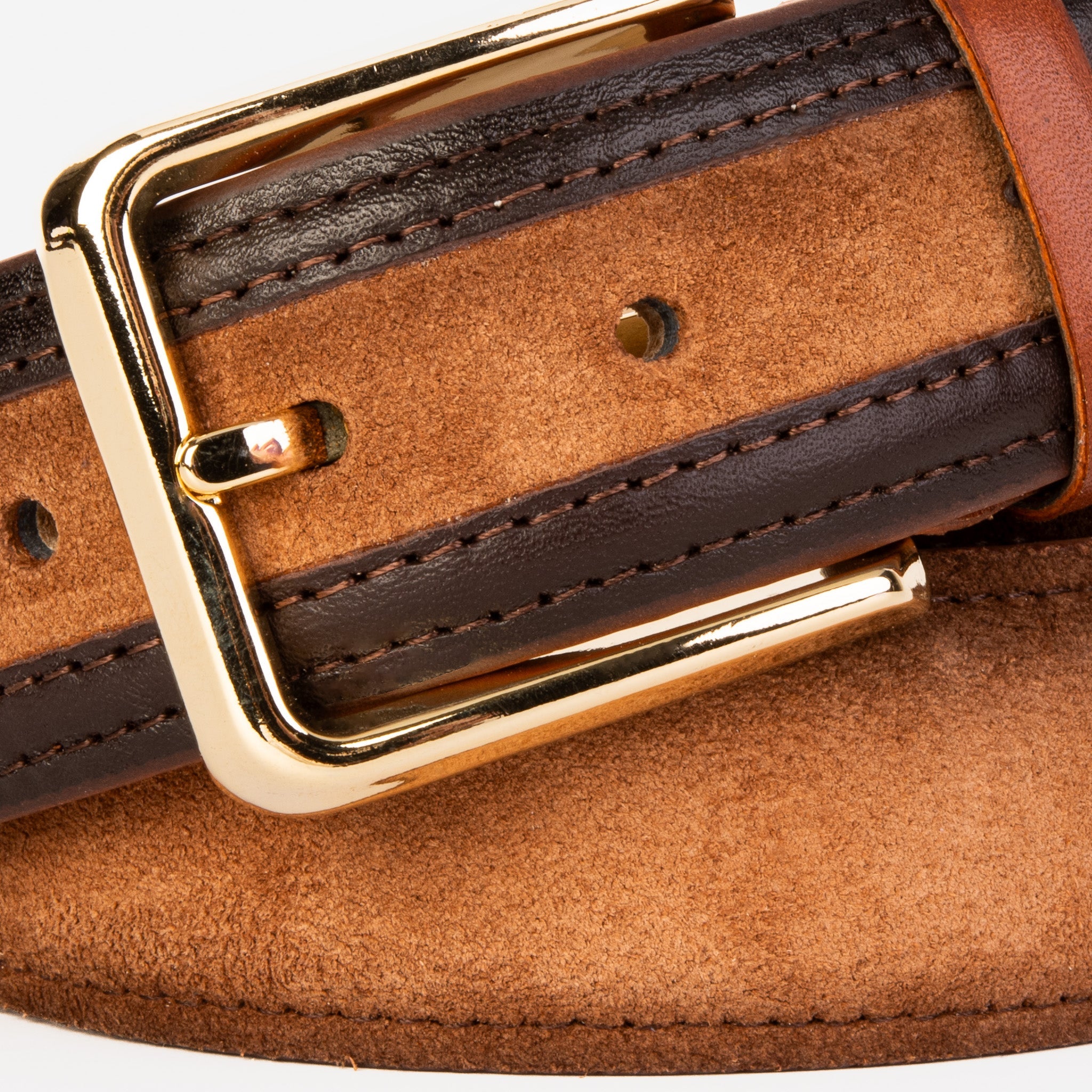 The Regent Brown Leather Belt - Vinci Leather