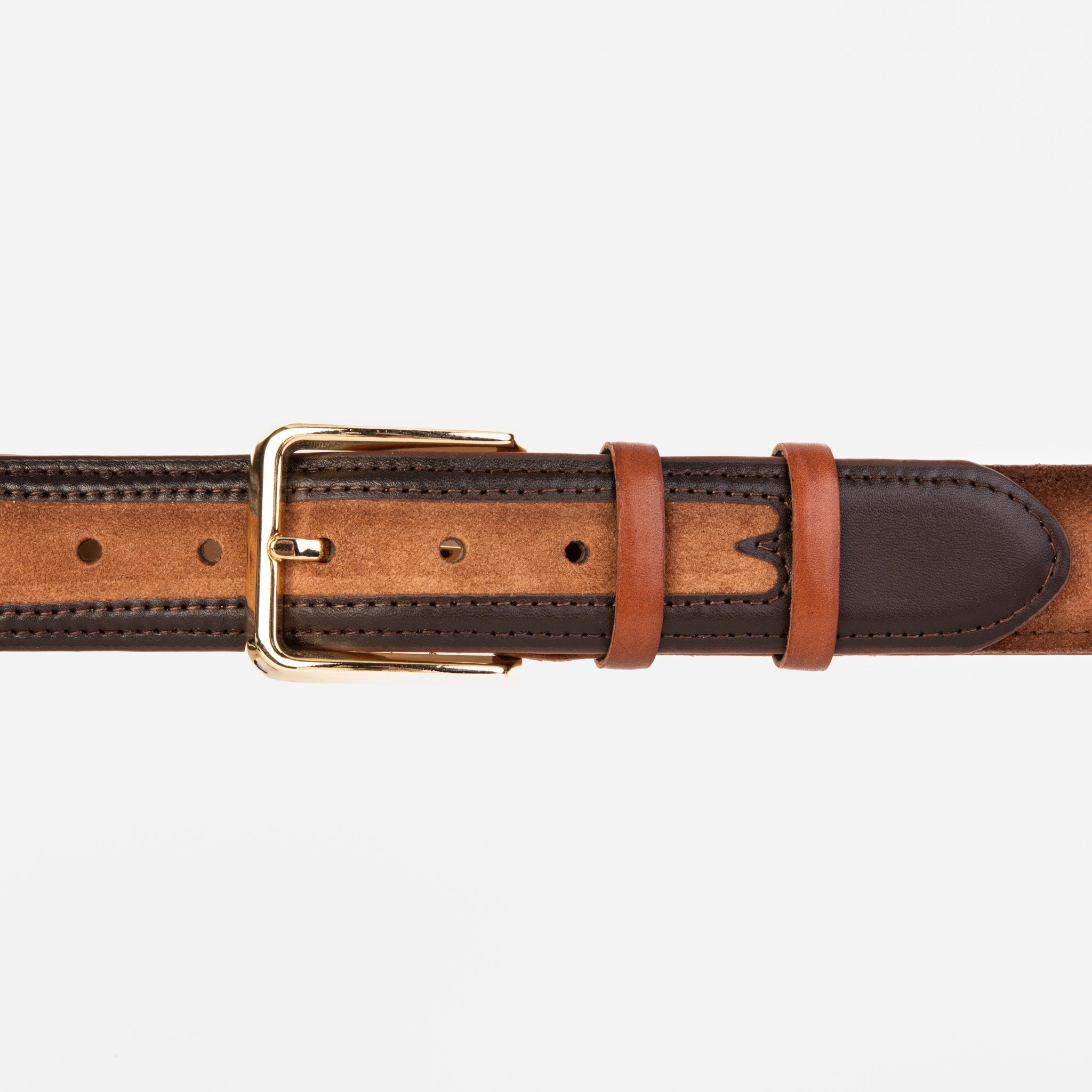 The Regent Brown Leather Belt - Vinci Leather