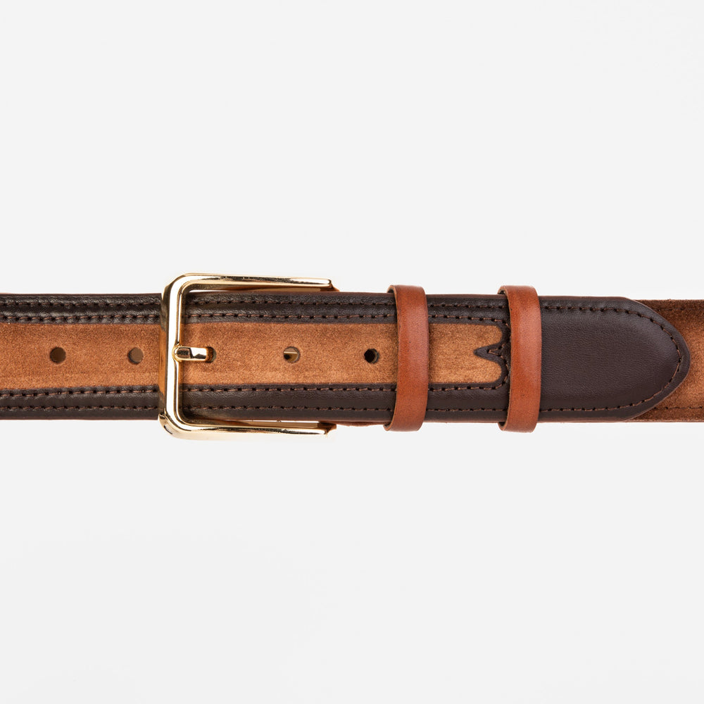 The Regent Brown Leather Belt - Vinci Leather